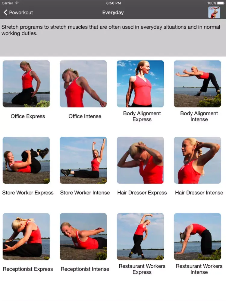 تصاویر Stretch by Poworkout iPad 