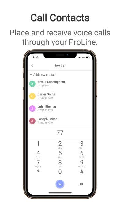 ProLine App Screenshots