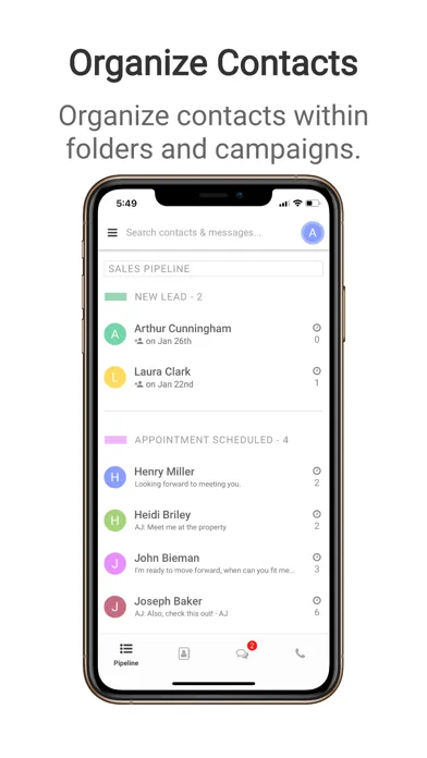 ProLine App Screenshots