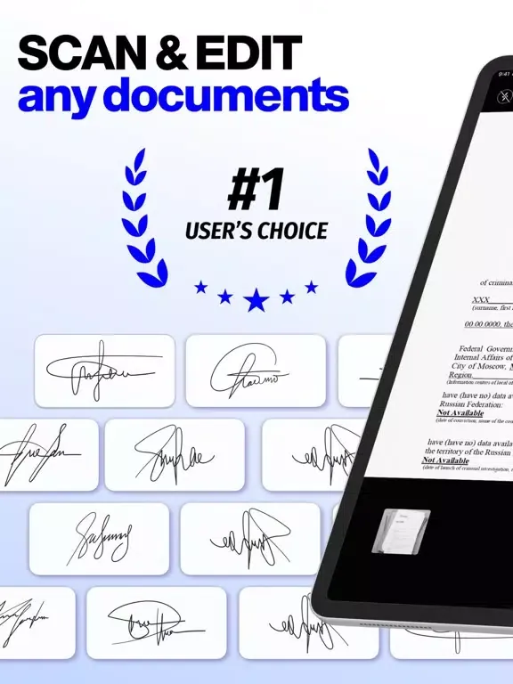 Zrzuty ekranu Sign Docs - eSign Form Filler iPad 