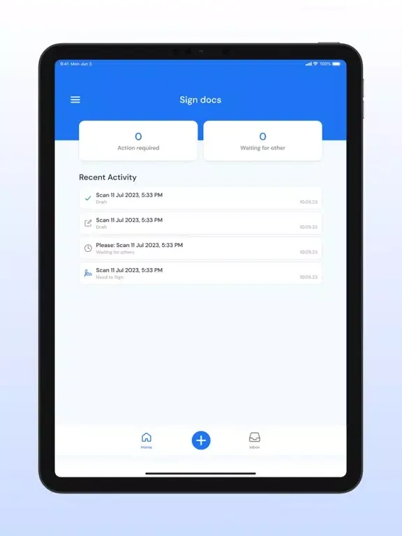 Zrzuty ekranu Sign Docs - eSign Form Filler iPad 