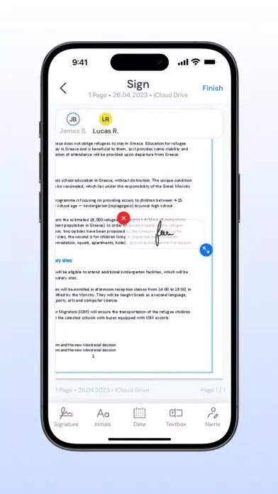 Zrzuty ekranu Sign Docs - eSign Form Filler