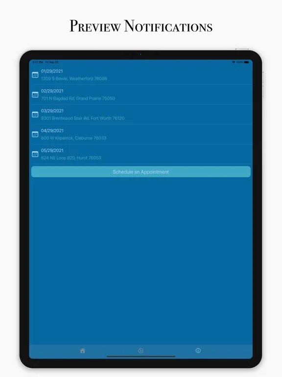 Скриншоты DL Appt Seeker iPad 