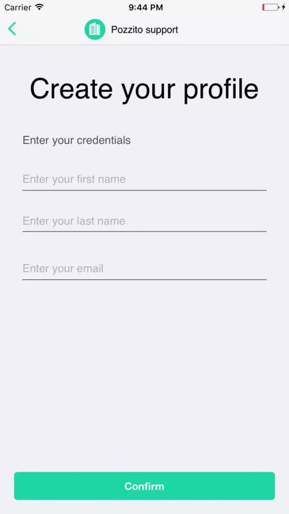 Pozzito Client سکرین شاٹس