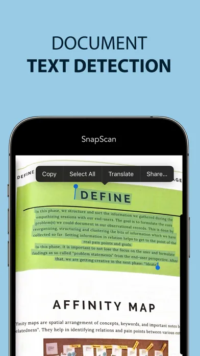 Ảnh chụp màn hình của SnapScan - Scan Documents