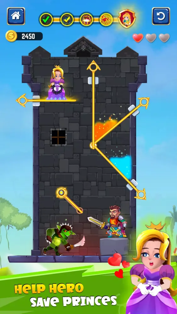 Hero Rescue - Pin Puzzle Games应用截图