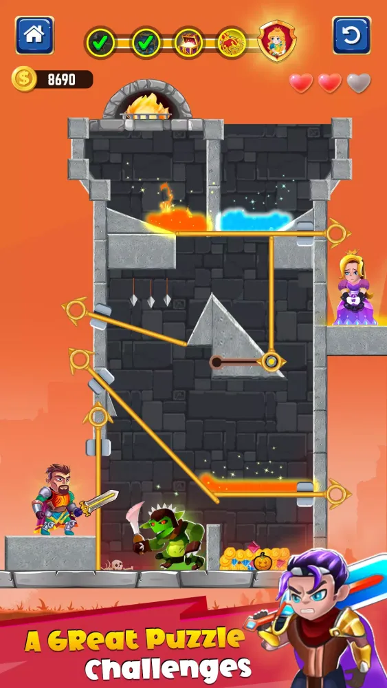 Hero Rescue - Pin Puzzle Games应用截图