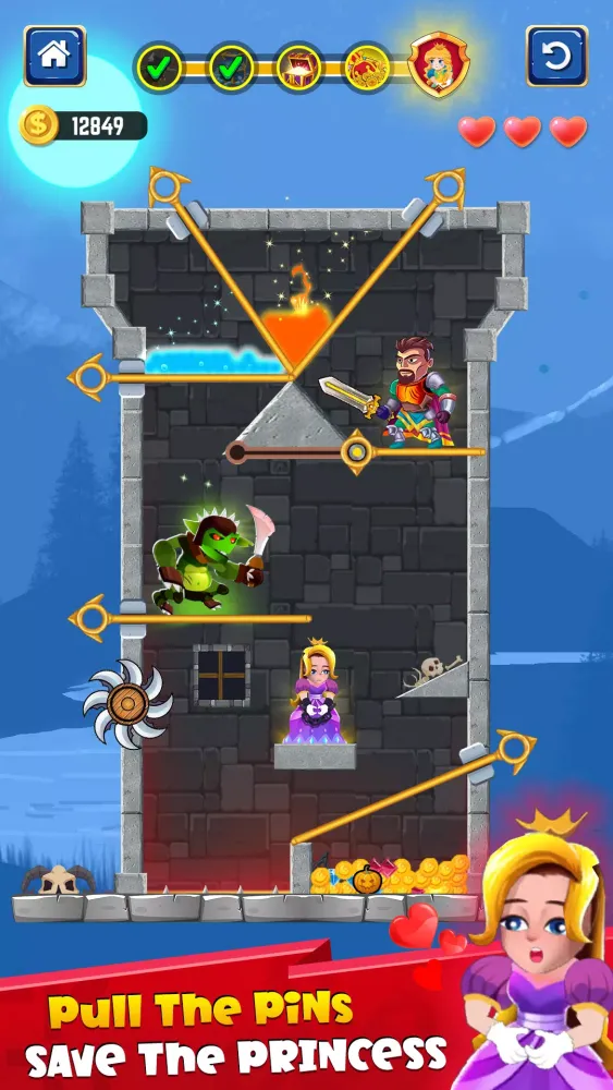 Hero Rescue - Pin Puzzle Games应用截图