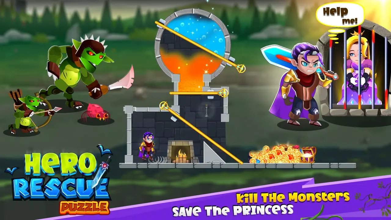 Hero Rescue - Pin Puzzle Games应用截图