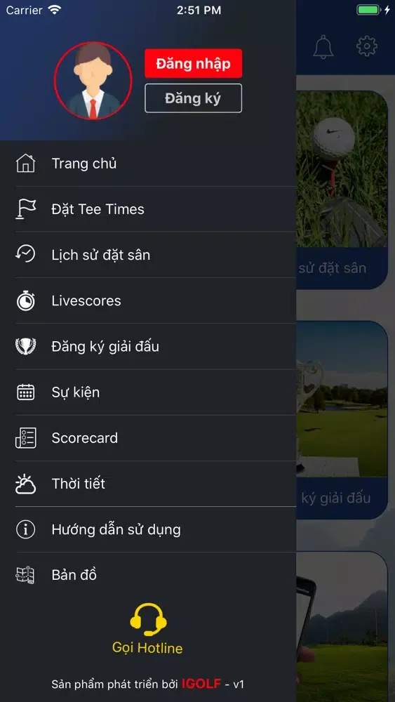 Ảnh chụp màn hình của HillTop Valley iGOLF