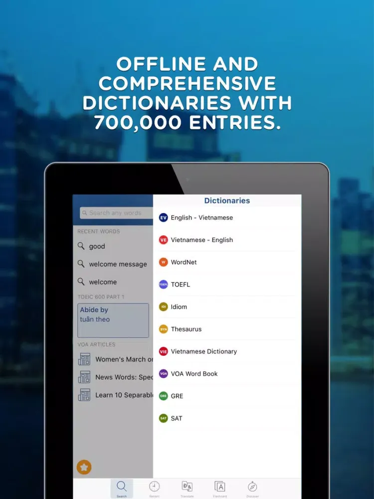 Vietnamese Dictionary Pro - Từ Điển Anh Việt iPad  स्क्रीनशॉट