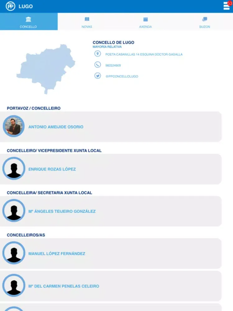 Capturas de tela do Populares Lugo App iPad 