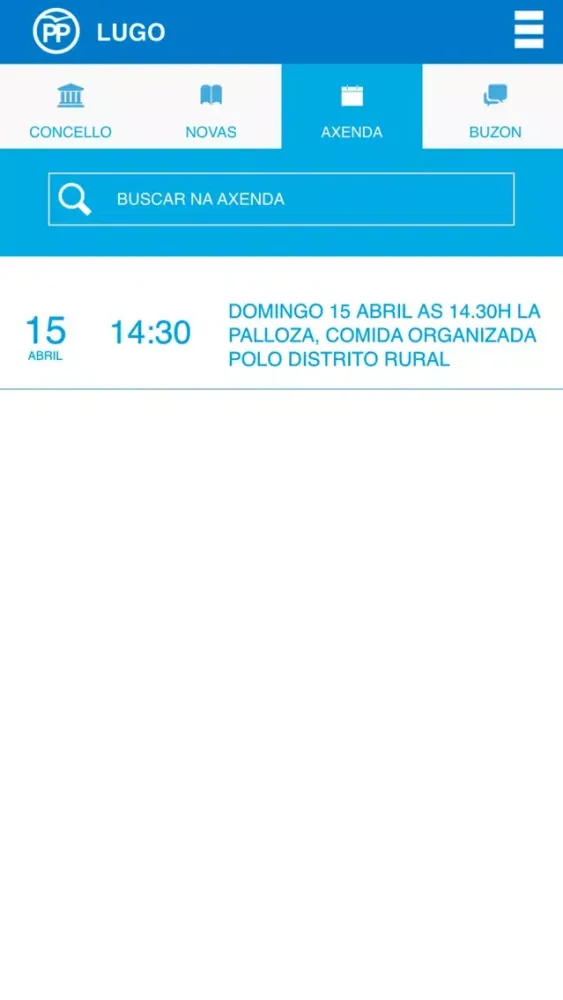 Capturas de tela do Populares Lugo App