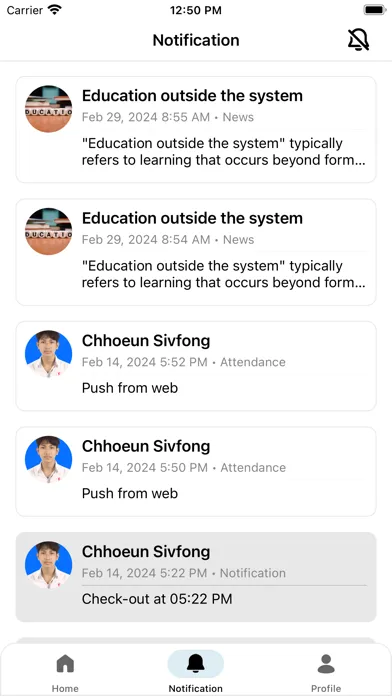 VI-Student Portal Ekran Görüntüleri