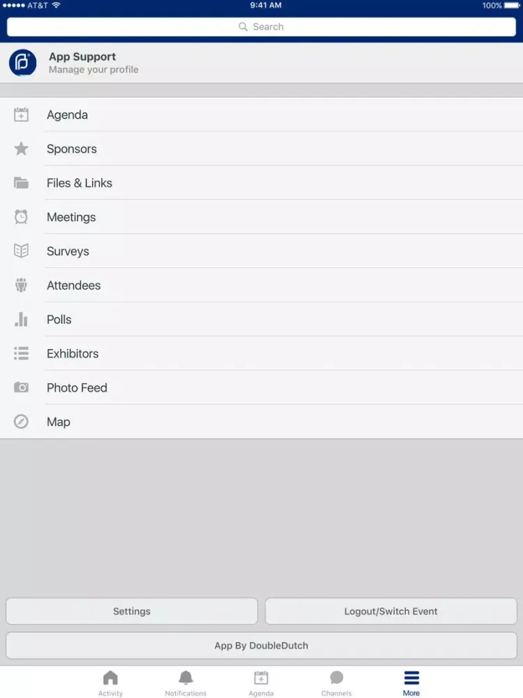 Tangkapan skrin Health Care Summit iPad 