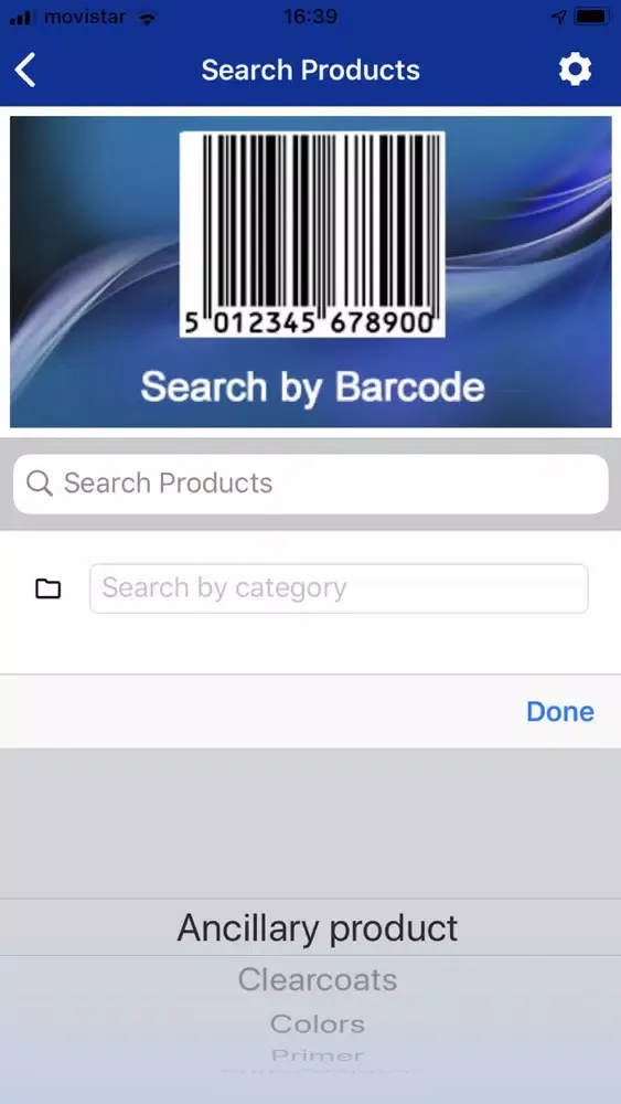 Tangkapan layar Nexa Autocolor Product App