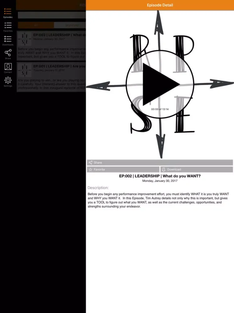 Tangkapan skrin REPS Radio iPad 