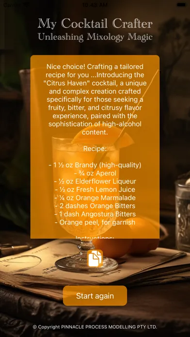 My Cocktail Crafter Screenshots