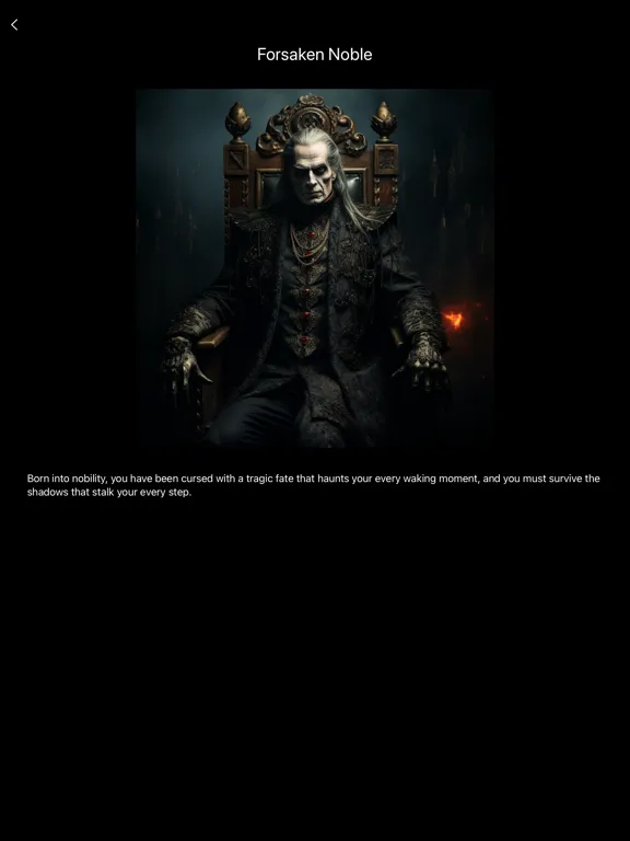 Tangkapan layar Realm Wayfarer: Text Based RPG iPad 
