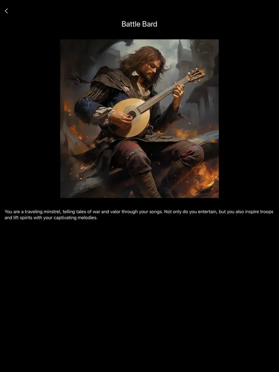 Tangkapan layar Realm Wayfarer: Text Based RPG iPad 
