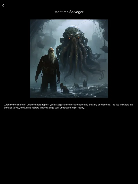 Tangkapan layar Realm Wayfarer: Text Based RPG iPad 