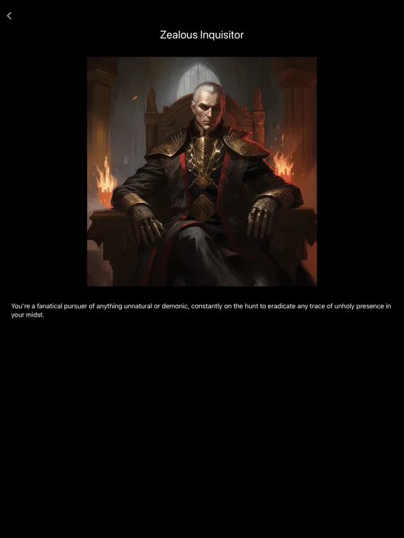 Tangkapan layar Realm Wayfarer: Text Based RPG iPad 