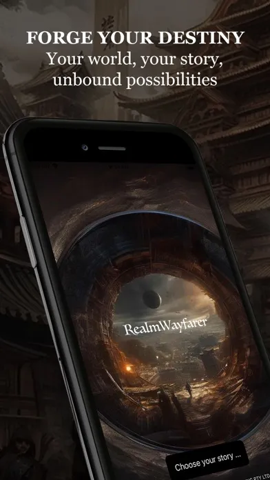 Tangkapan layar Realm Wayfarer: Text Based RPG