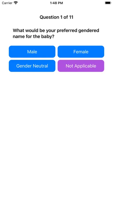 Tailored Baby Names Screenshots