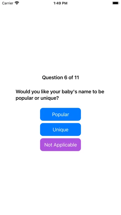 Tailored Baby Names Screenshots