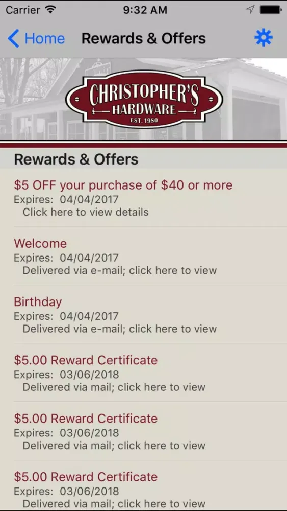 Captures d'écran de Christopher's Hardware