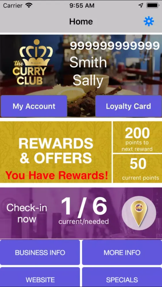 Curry Club Rewards 스크린샷