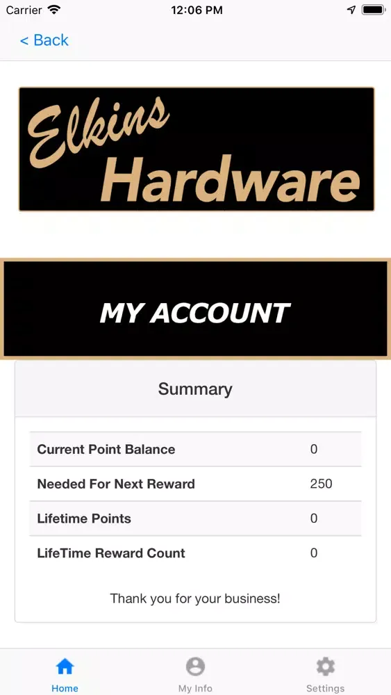Elkins Hardware Rewards スクリーンショット