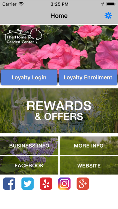 Tangkapan skrin The Home and Garden Center