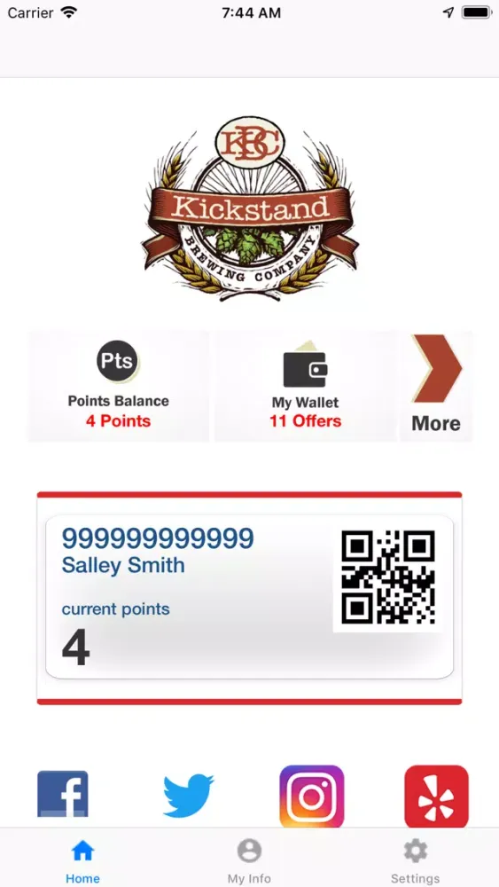 Kickstand Brewery Rewards應用截圖