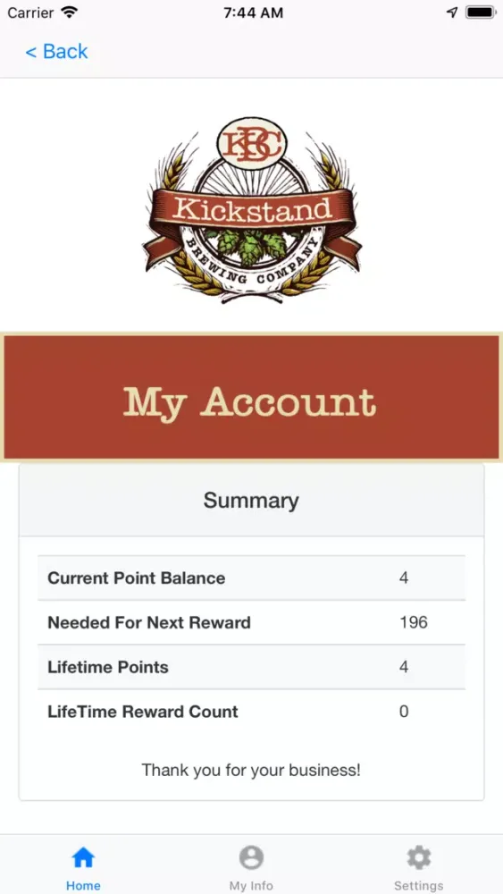 Kickstand Brewery Rewards應用截圖
