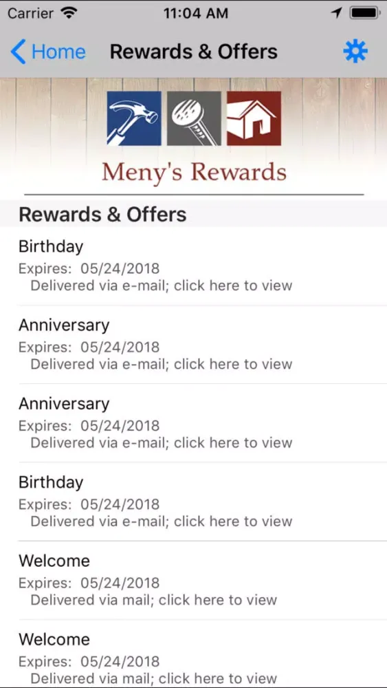 Meny's Rewards应用截图
