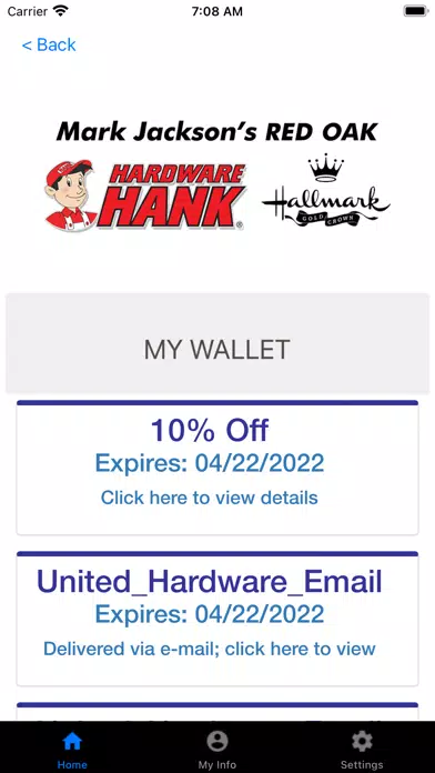 Screenshot di Red Oak Hardware Hank