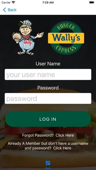 ภาพหน้าจอของ Wally's Burger Express