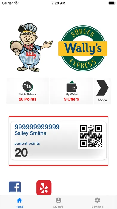 ภาพหน้าจอของ Wally's Burger Express
