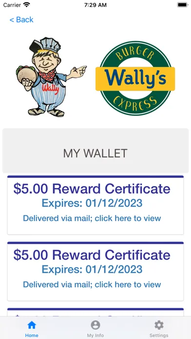 ภาพหน้าจอของ Wally's Burger Express