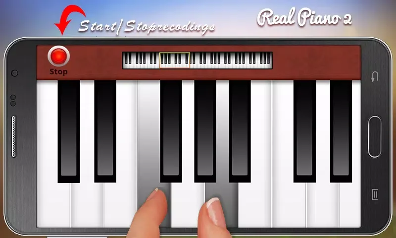 Capturas de tela do Piano_Accordian_Sound