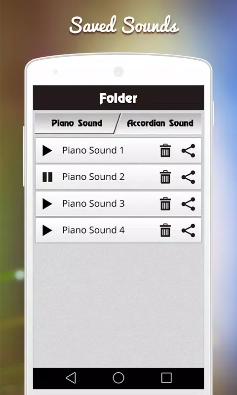 Capturas de tela do Piano_Accordian_Sound