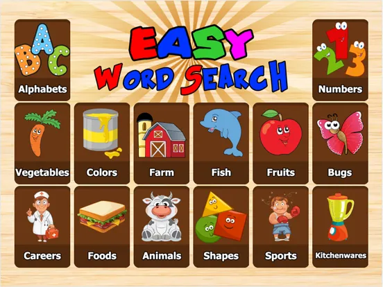 Fun Colorful Word Search Games iPad  سکرین شاٹس
