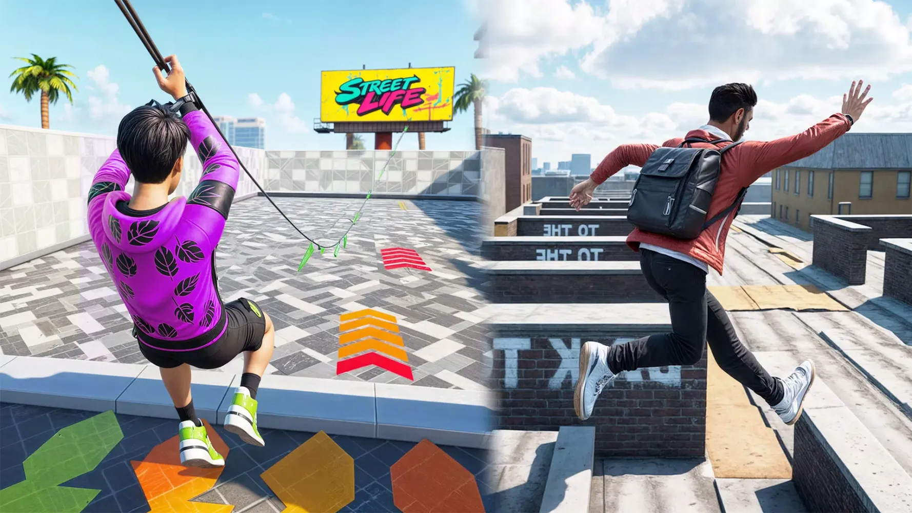 Going Up Parkour Only Rooftop Screenshots