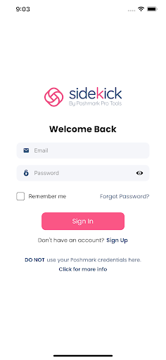 Posh Sidekick Screenshots