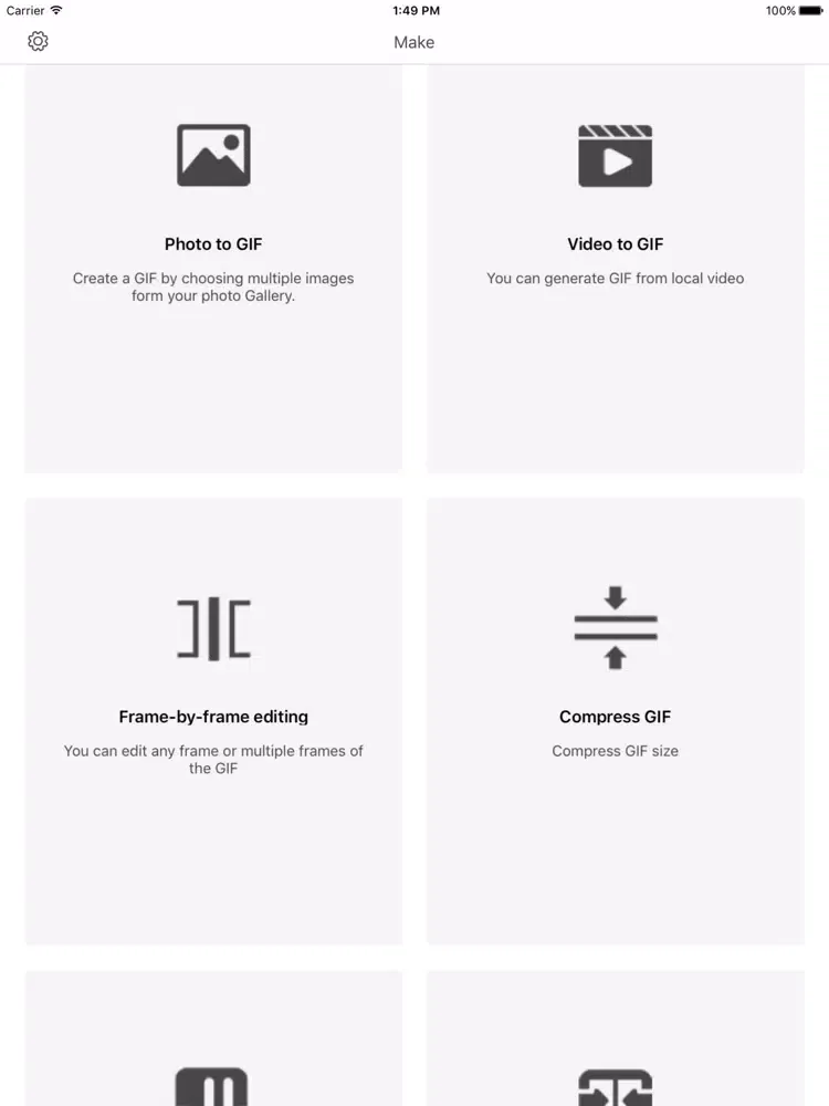 Tangkapan skrin GIF Show-GIF Make Sharp weapon iPad 