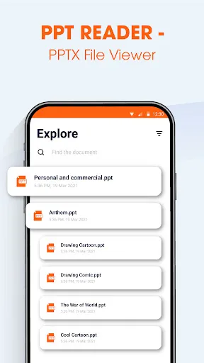 PPT Reader - PPTX File Viewer Screenshots