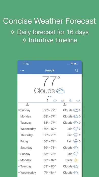 PP Weather Forecast mini应用截图