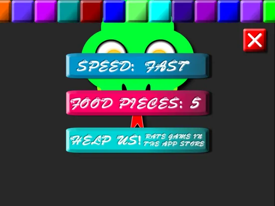 Snake 2 - Rainbow Worm iPad  स्क्रीनशॉट
