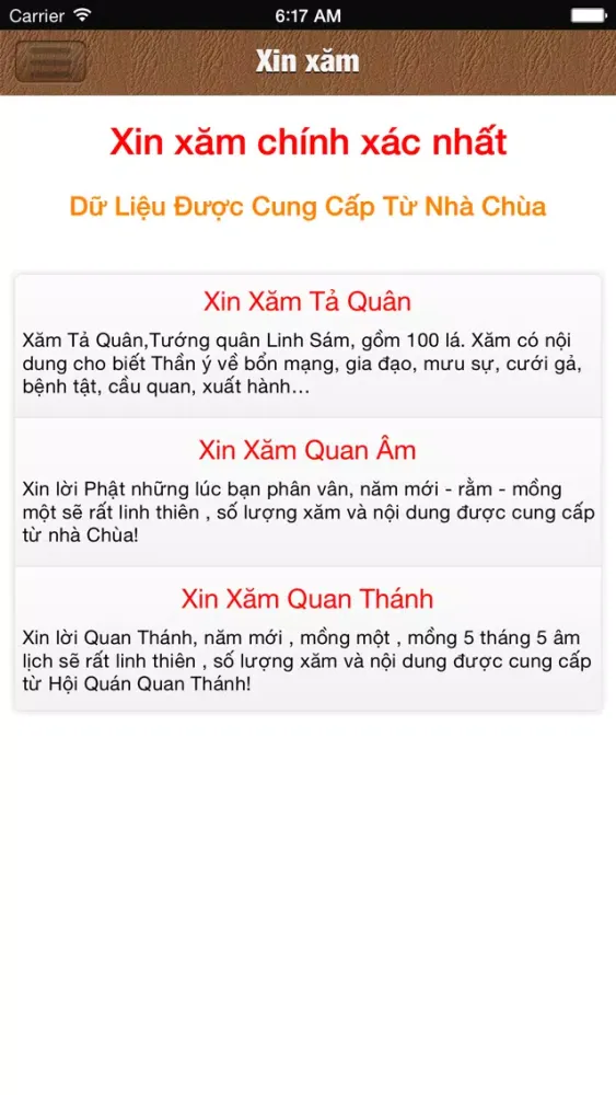 Tangkapan skrin Xem tử vi - tử vi trọn đời